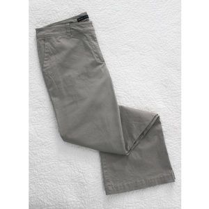 New York & Company Taupe Wide-Leg Chino